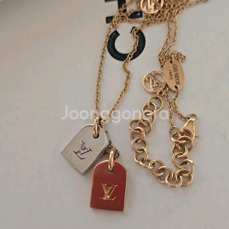 18k핑크골드 목걸이--1