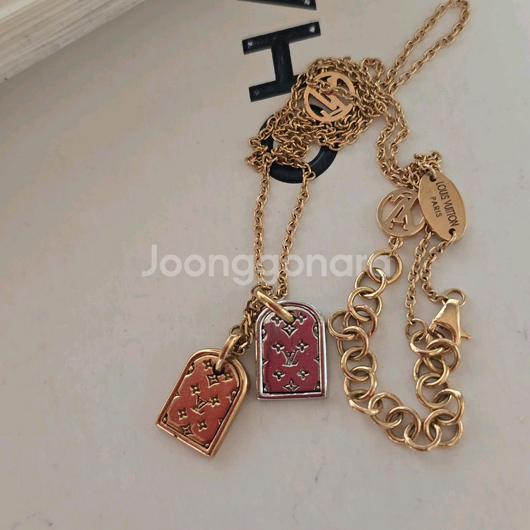 18k핑크골드 목걸이--0