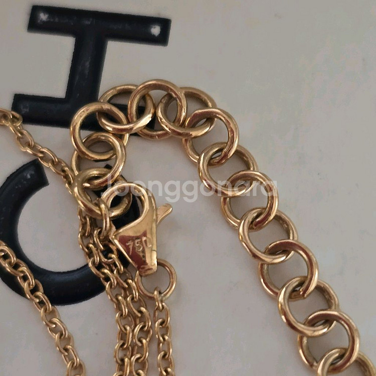 18k핑크골드 목걸이--5