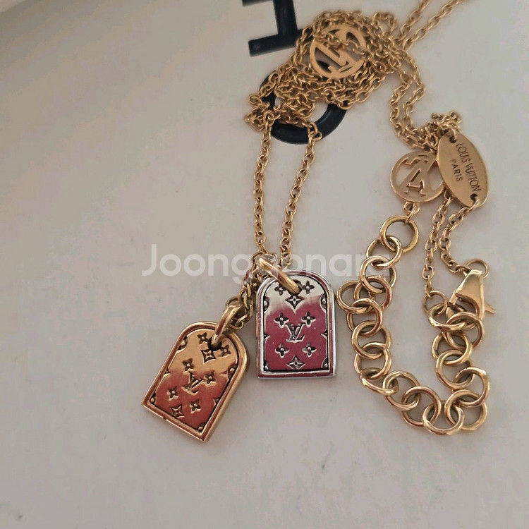 18k핑크골드 목걸이--2