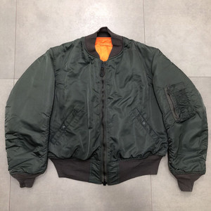 알파인더스트리 ma-1 마원 울 코튼 항공 자켓 플라이트 점퍼 L