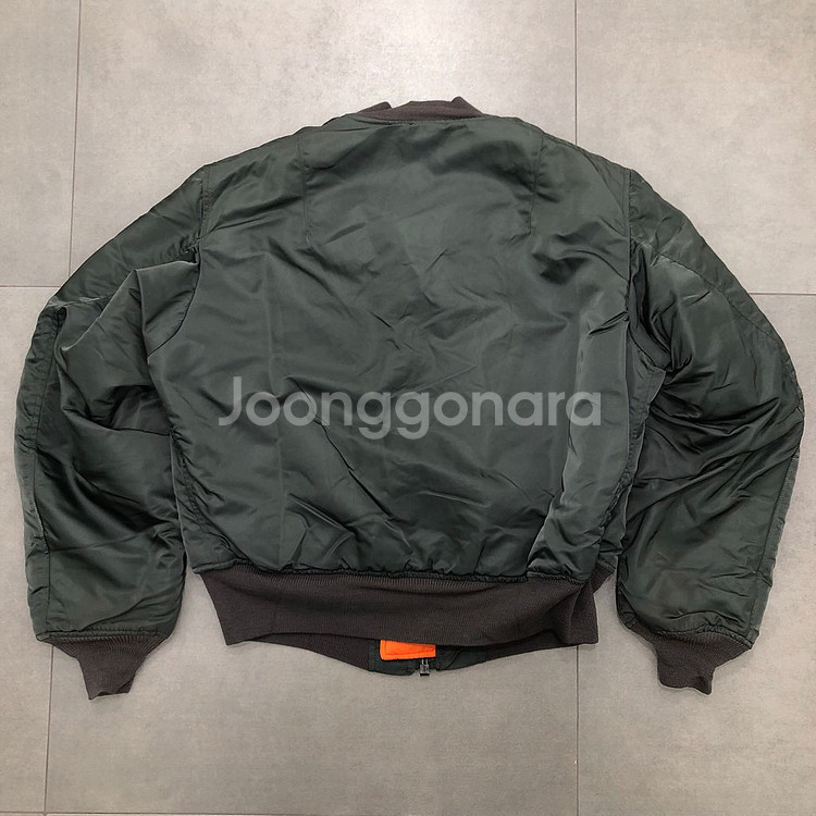 알파인더스트리 ma-1 마원 울 코튼 항공 자켓 플라이트 점퍼 L--5