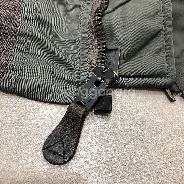 알파인더스트리 ma-1 마원 울 코튼 항공 자켓 플라이트 점퍼 L--2