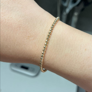 14k 금팔찌 볼컷팅 팔찌