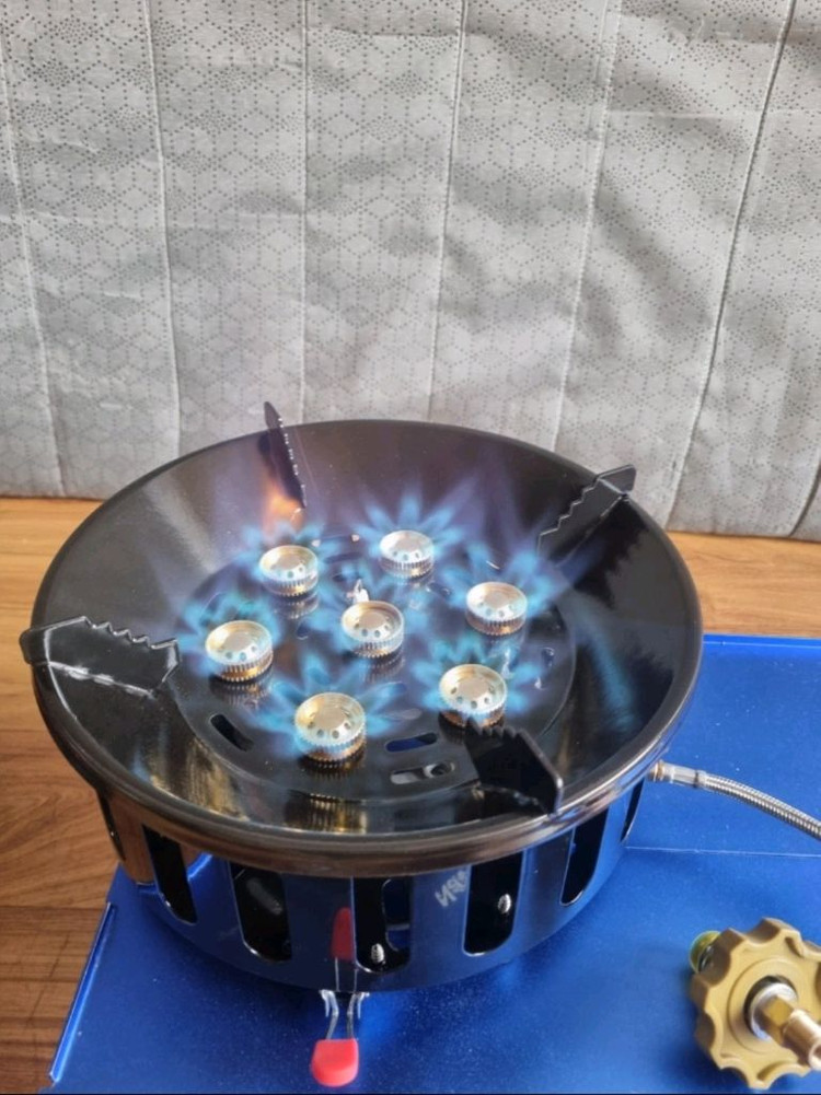 새상품 캠핑 초강력 황동버너 LP가스,부탄가스 어뎁터 케이스포함--1