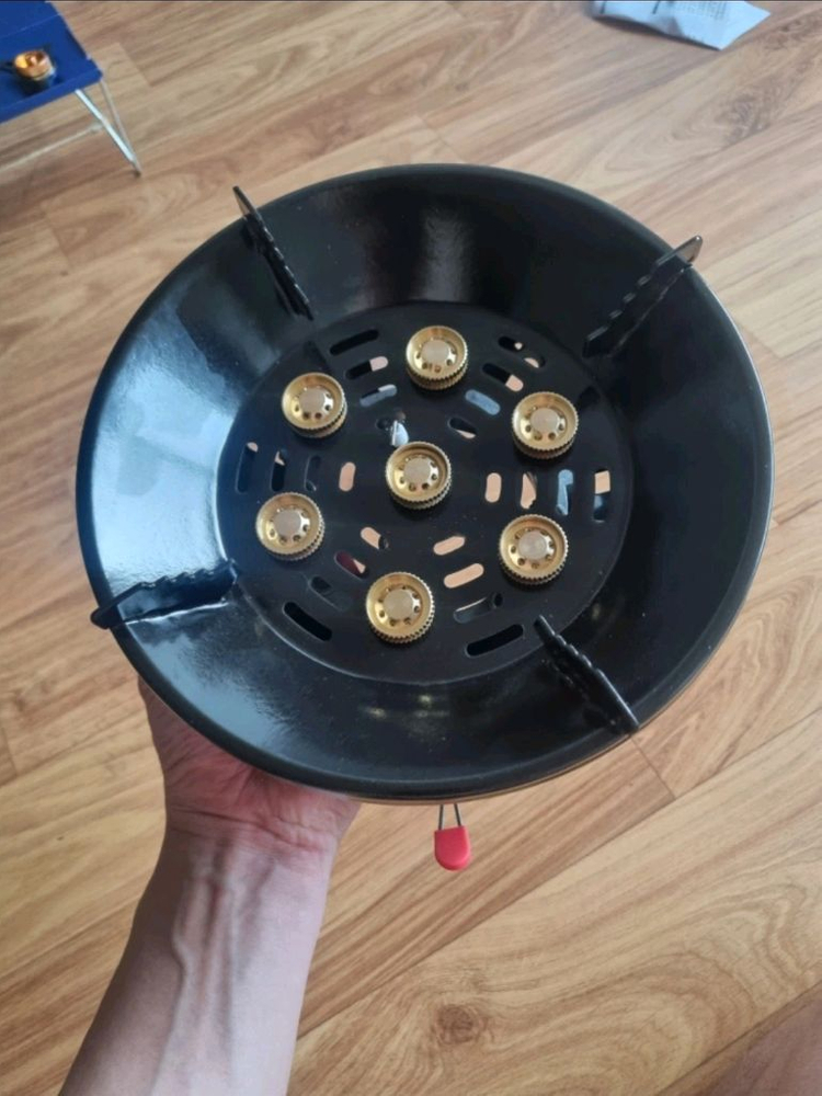 새상품 캠핑 초강력 황동버너 LP가스,부탄가스 어뎁터 케이스포함--3