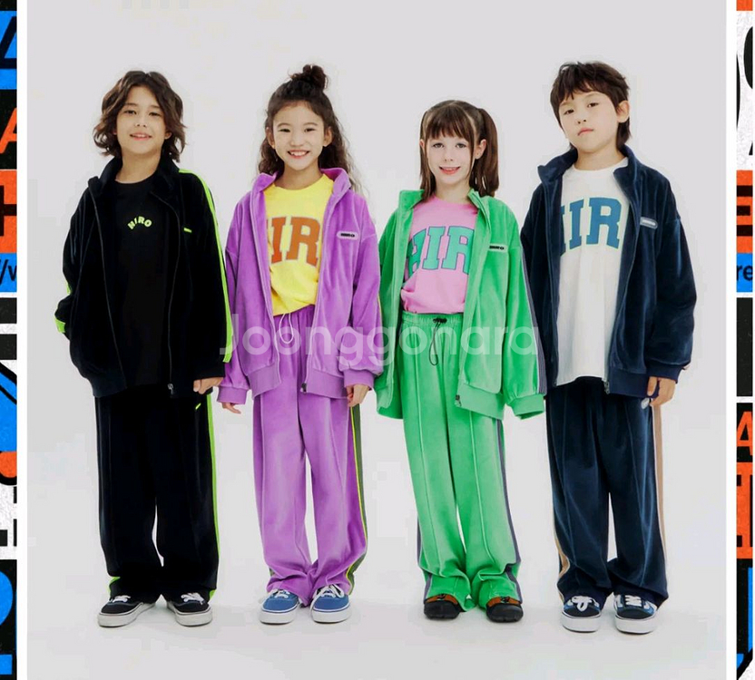 히로 벨로아 테잎 트랙자켓160/벨로아 트랙 팬츠 160--2