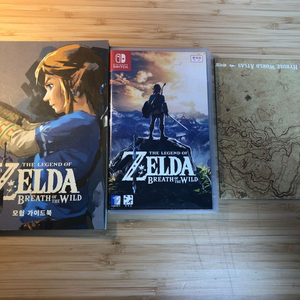 닌텐도 스위치 젤다의 전설 야생의 숨결 + 가이드북 + 지도