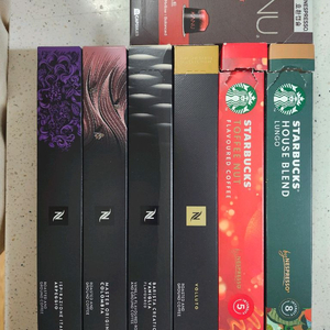 네스프레소4줄, 스타벅스1.8줄, 카누1줄 캡슐커피