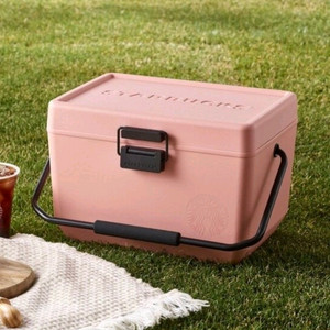 스타벅스 핑크 쿨러 서머데이 아이스박스 + 전용 다회용 가방 이미지