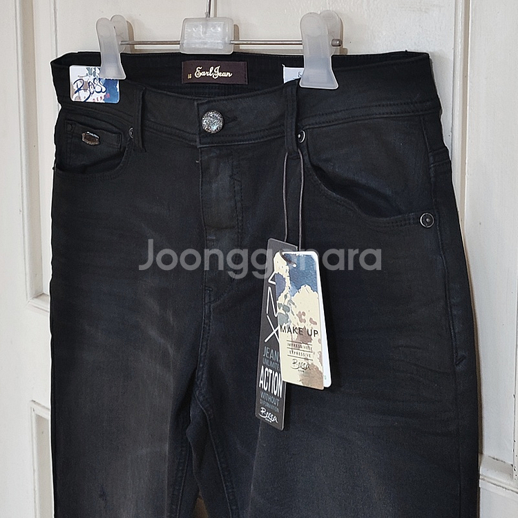 겨울청바지34 기모 블랙진 남성 스판 양모 일자데님 새상품--0