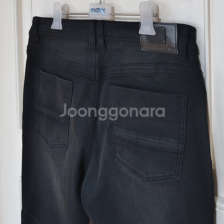 겨울청바지34 기모 블랙진 남성 스판 양모 일자데님 새상품--1