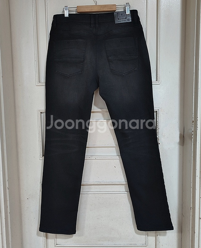 겨울청바지34 기모 블랙진 남성 스판 양모 일자데님 새상품--3