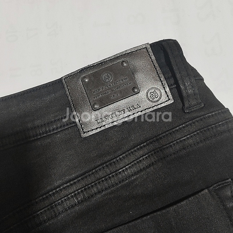 겨울청바지34 기모 블랙진 남성 스판 양모 일자데님 새상품--5