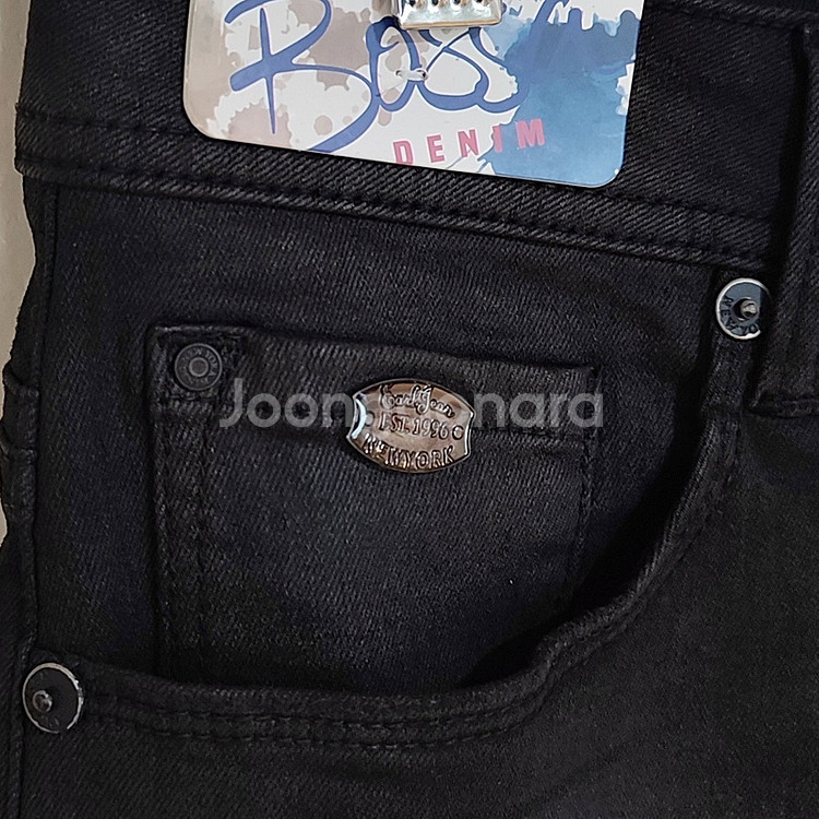 겨울청바지34 기모 블랙진 남성 스판 양모 일자데님 새상품--4