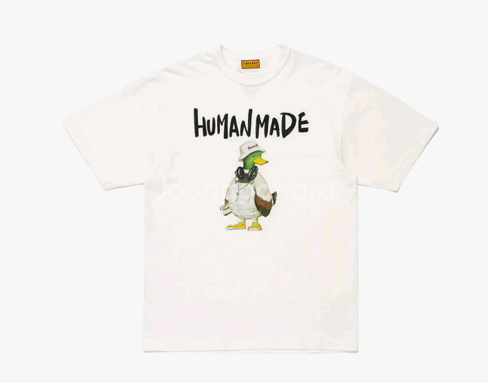 휴먼 메이드 청둥오리 그래픽 티셔츠 화이트--0