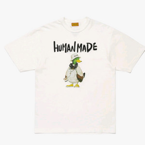 휴먼 메이드 청둥오리 그래픽 티셔츠 화이트