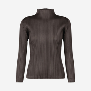 플리츠플리즈 - 24년 DECEMBER 탑 (블랙브라운)