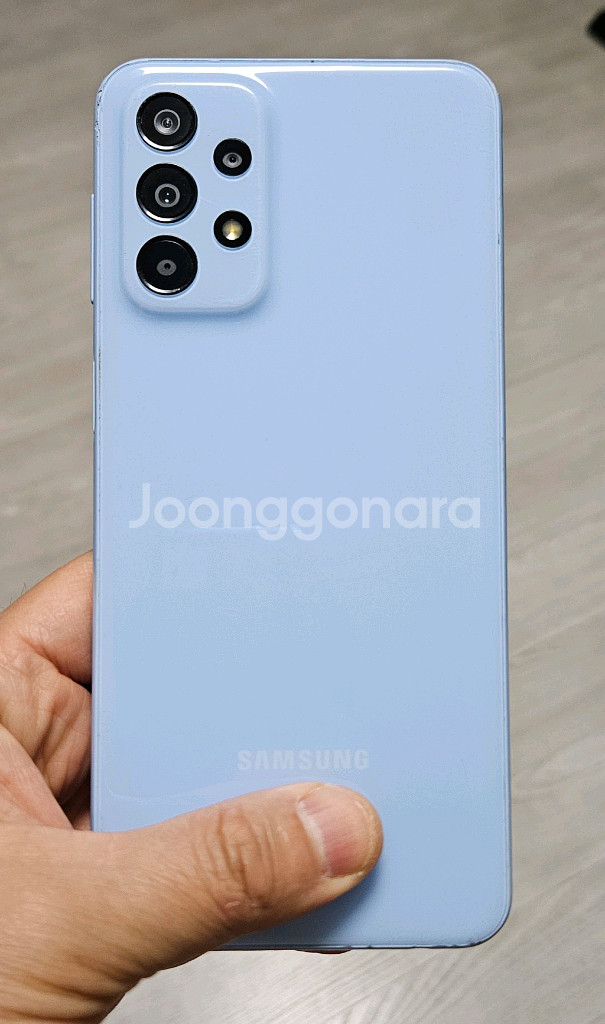 갤럭시 A23 블루 128GB 싸게 팝니다.--1