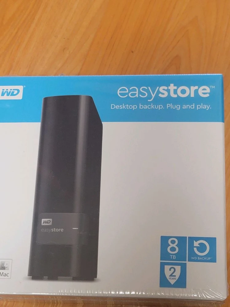 (미개봉) WD EasyStore Desktop 외장하드 8TB - 안심되는 중고거래