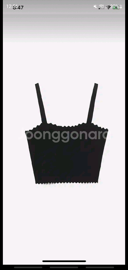 [환불네고ok] 자라 크롭티 나시티 뷔스티에 M--0