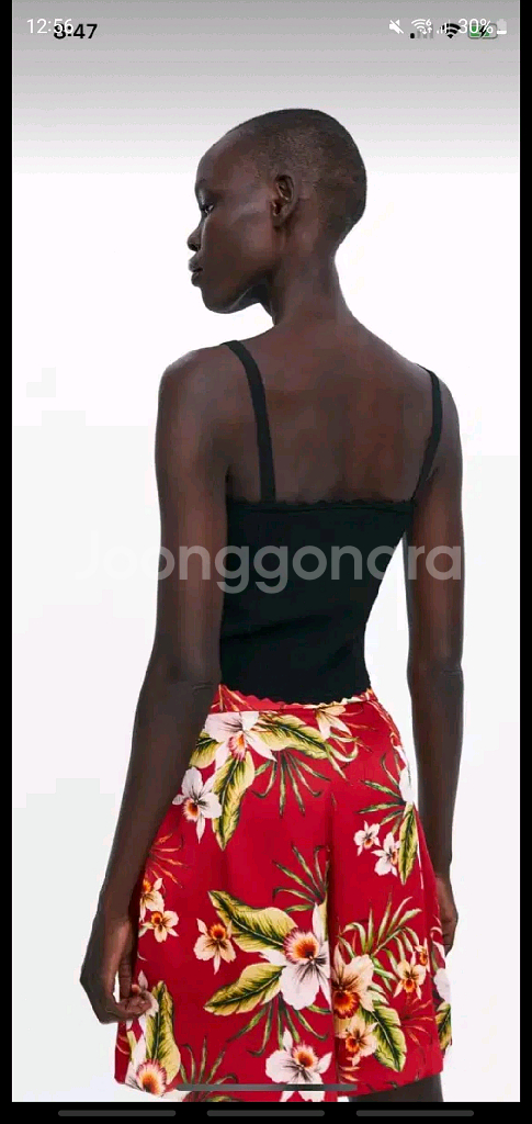 [환불네고ok] 자라 크롭티 나시티 뷔스티에 M--8