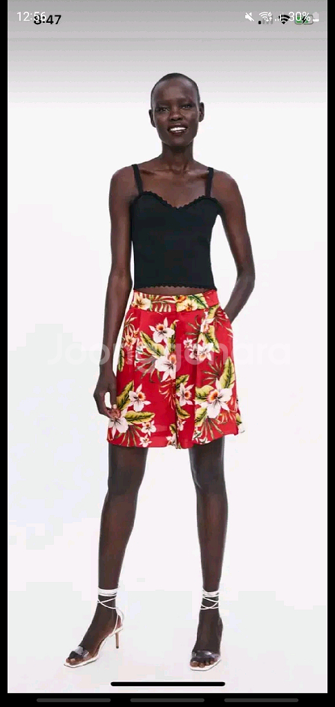 [환불네고ok] 자라 크롭티 나시티 뷔스티에 M--9