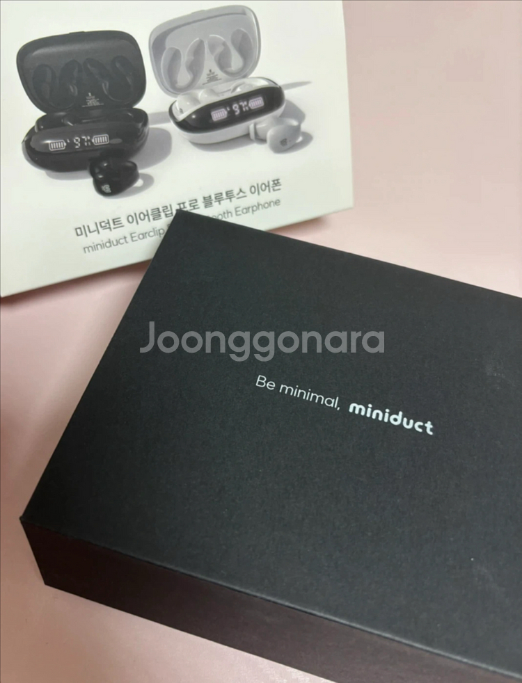 미니덕트 무선 프로 블루투스 이어폰 새상품--3