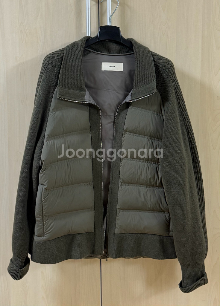 시스템 니트패딩 시스템 패딩 시스템 구스 패딩 SYSTEM 패딩 한섬패딩--0