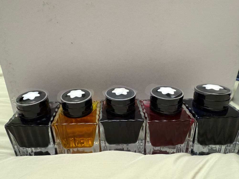 몽블랑 잉크 새상품과 시필용 여러가지 이미지