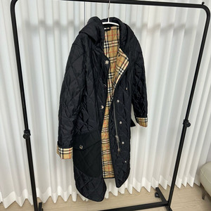 버버리 여성 퀼팅 롱코트