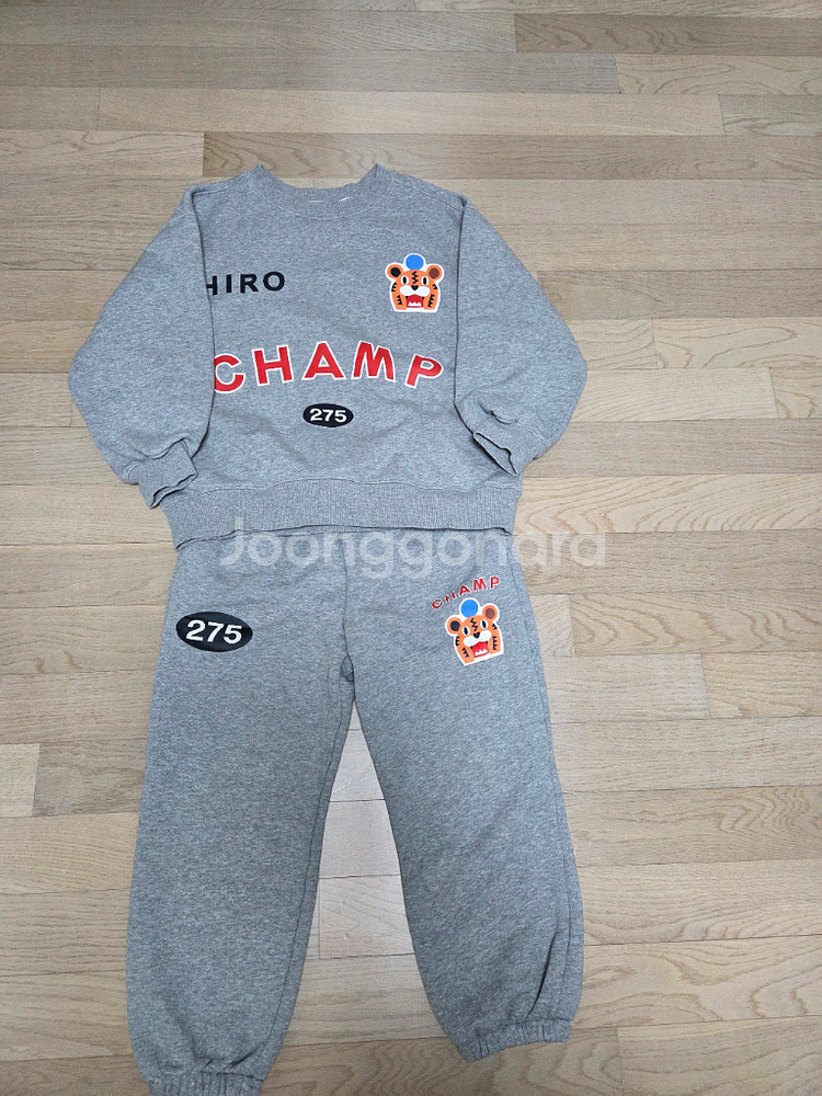 히로 타이거셋업 그레이(상의:140/하의:130)--0