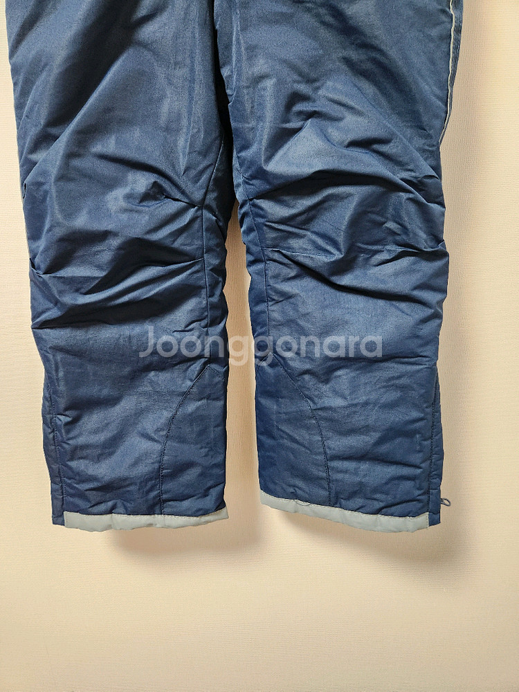 120사이즈 오후키즈 네이비 은색멜빵 스키복 바지--3