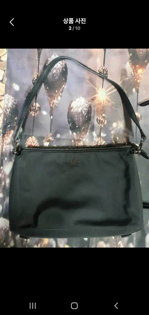 제이에스티나 블랙 미니 숄더백--1