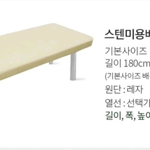 미용 전동 스텐 베드