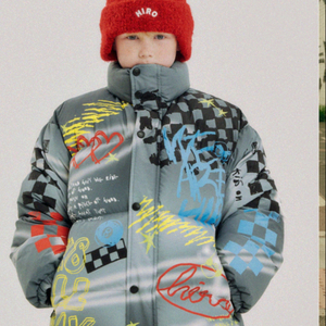 히로 드로잉블랙 150 glgk 누빔점퍼 160