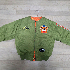 히로 타이거항공(리버시블)카키140