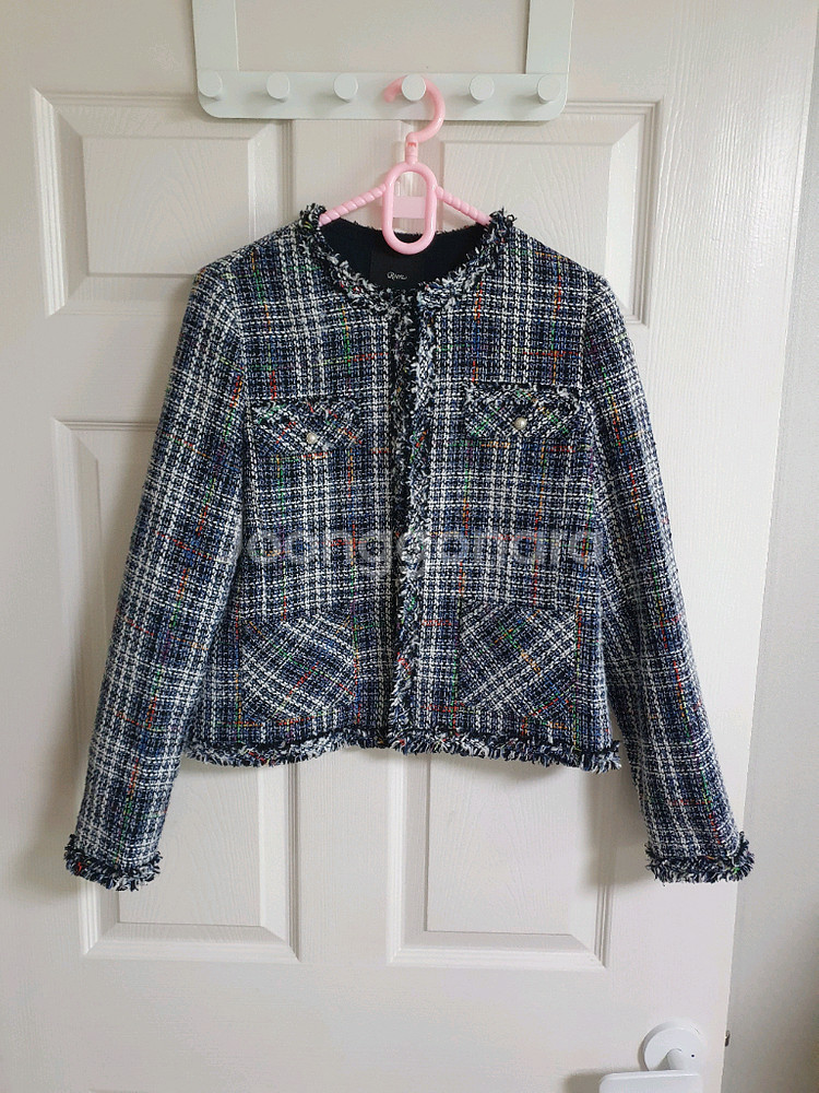 (거의새거)로엠 트위드 자켓 55~66--4