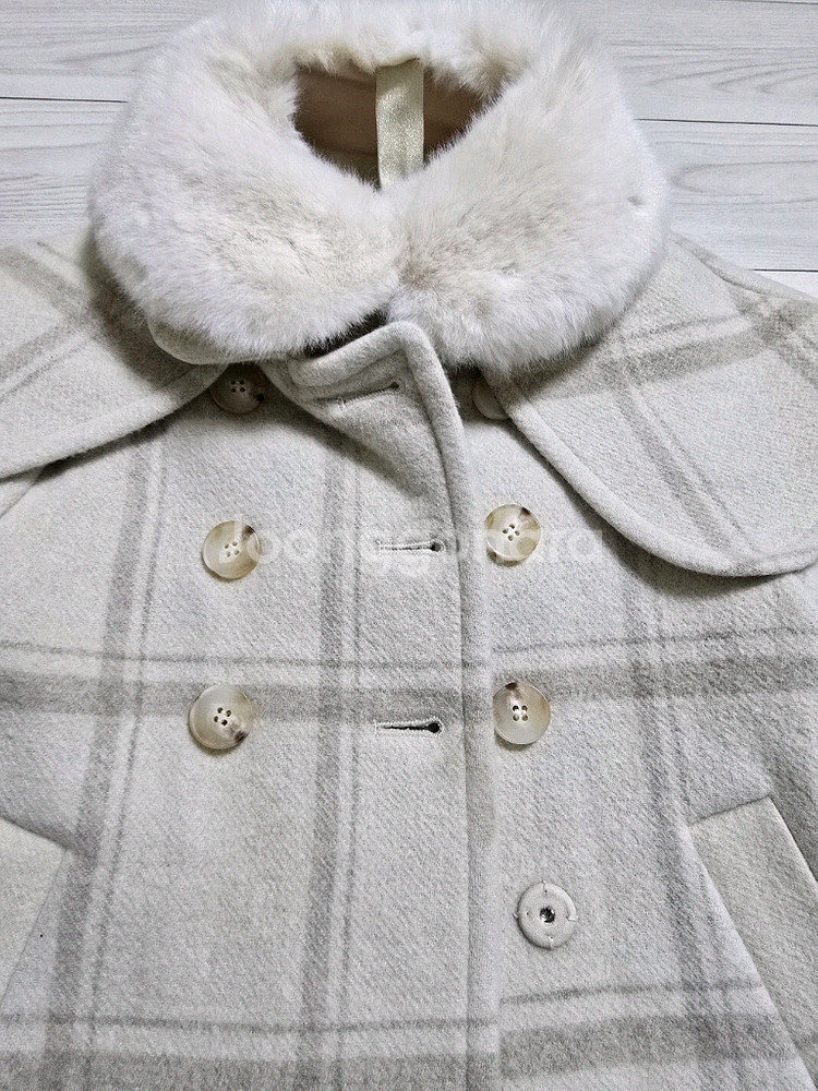 밍크뮤 FUR 카라 케이프 코트 24개월 두번착용 운포--4