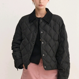 한섬 sjsj 퀼팅 구스 다운 점퍼