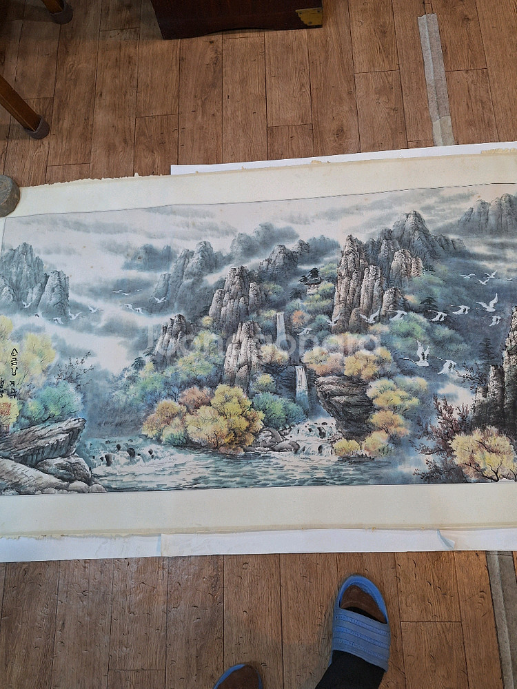 중국 전통 산수화 그림--1