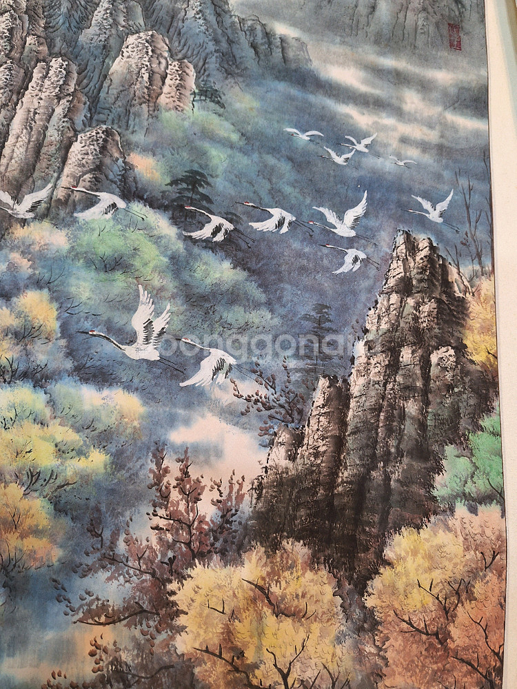 중국 전통 산수화 그림--3