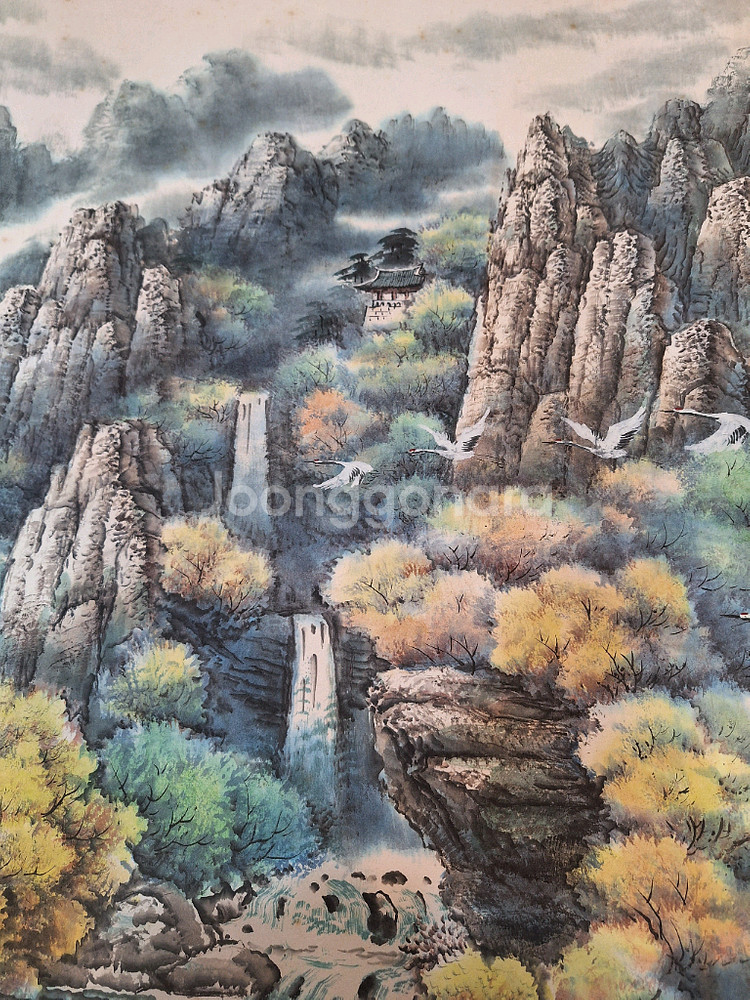 중국 전통 산수화 그림--2