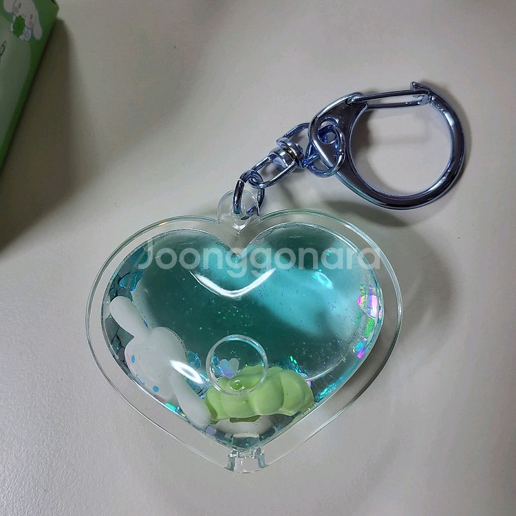 산리오 시나모롤 인어 미니 플러시 마스코트 인형+네잎클로버 키링 세트--7