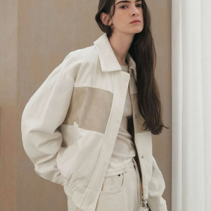 시티브리즈 로고 스티치 코듀로이 점퍼_IVORY 새상품