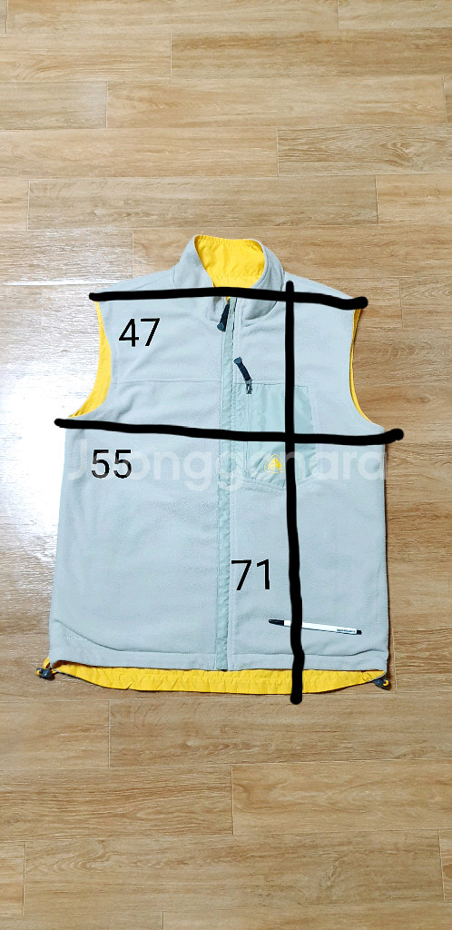 남.100-105) 나이키 ACG 남성 후리스 조끼,양면--1