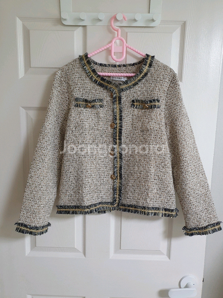 (택있는 새상품)트위드 자켓 55반~66반--3