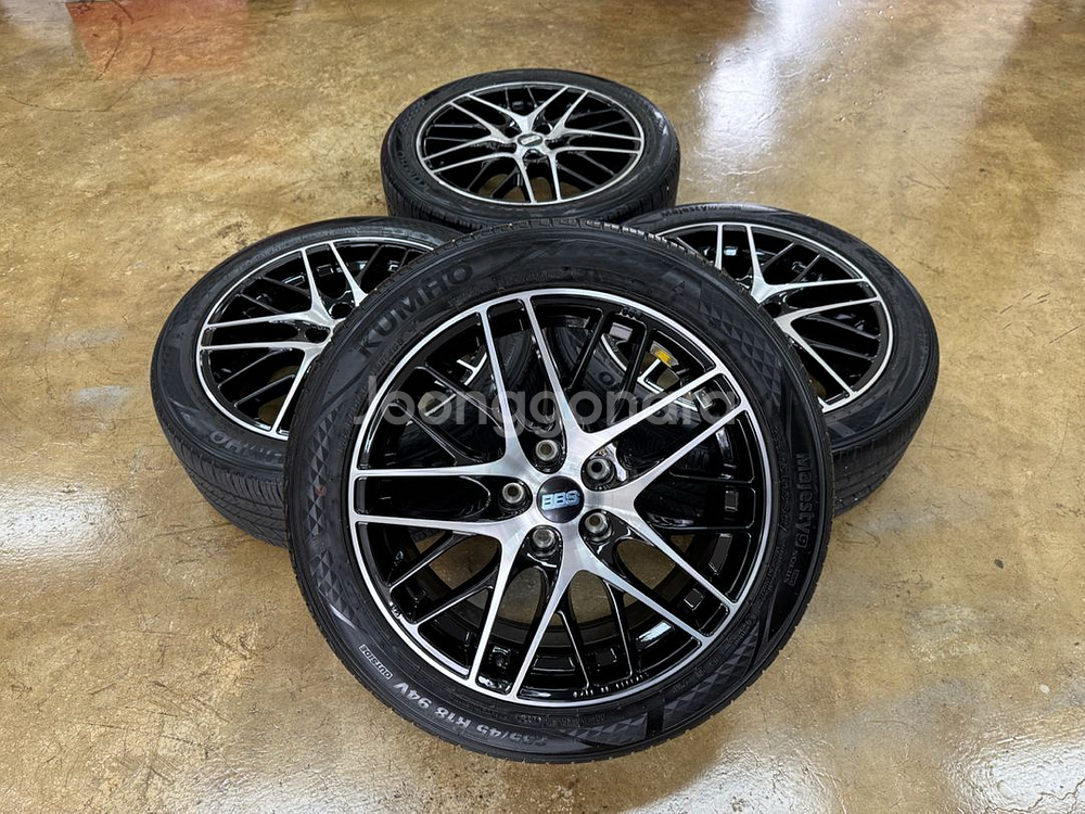 BBS 18인치 정품 휠타이어 팝니다 235.45.18--0