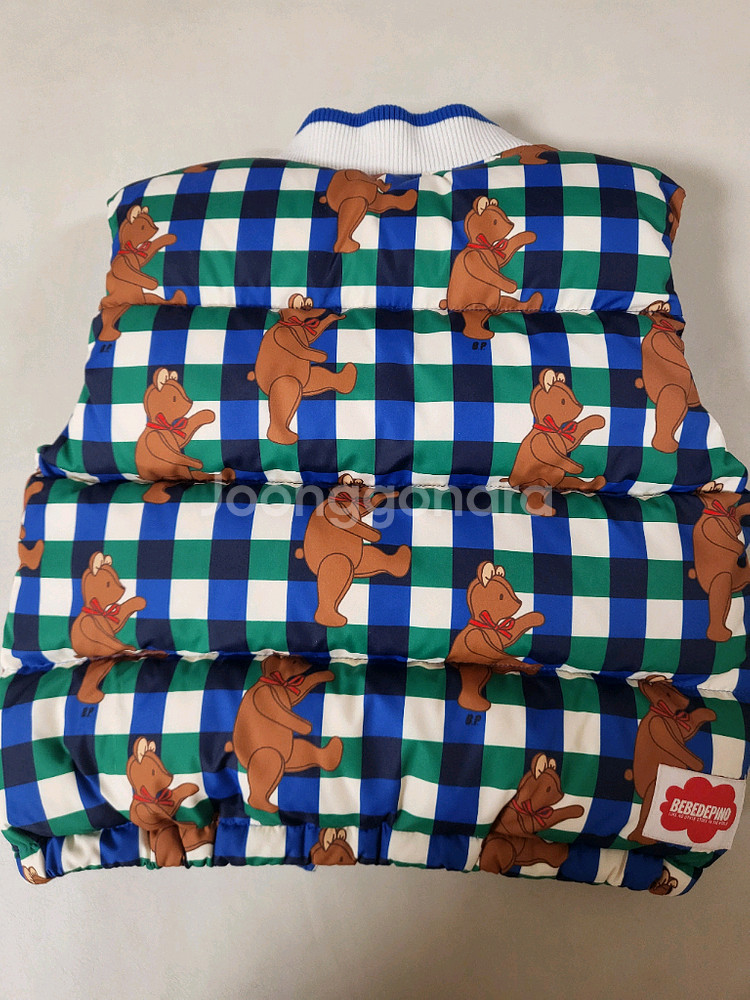 베베드피노 체크테디 다운베스트패딩조끼110--1