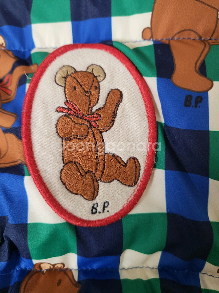 베베드피노 체크테디 다운베스트패딩조끼110--4